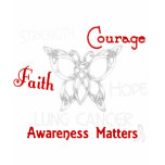 Lung Cancer Celtic Butterfly 3 Tee Shirt