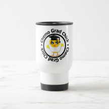 Lung Cancer Chemo Grad Chick Coffee Mugs