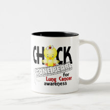 Lung Cancer Chick Gone Pearl 2 Mugs