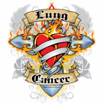 Lung Cancer Cross & Heart Cut Out
