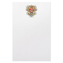 Lung Cancer Cross & Heart stationery by fightcancertees Lung Cancer Cross & Heart stationery