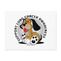 Lung Cancer Dog postcards by fightcancertees Lung Cancer Dog postcards