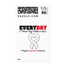 Lung Cancer Every Day I Miss My Father-in-Law Postage Stamps