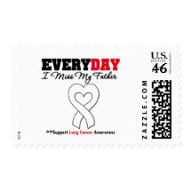 Lung Cancer Every Day I Miss My Father Postage Stamps