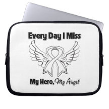 Lung Cancer Every Day I Miss My Hero Laptop Sleeve