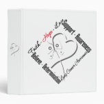 Lung Cancer Faith Hope Love Butterfly Binder