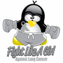 Lung Cancer Fighting Penguin Photo Sculpture