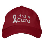 Lung Cancer Find a Cure Embroidered Baseball Cap