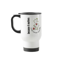Lung Cancer Flower Ribbon 3 mugs by awarenessgifts Lung Cancer Flower Ribbon 3 mugs