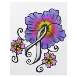 Lung Cancer Flowers flyers