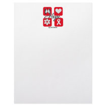 Lung Cancer Hope Love Inspire Awareness letterhead by cancerapparel Lung Cancer Hope Love Inspire Awareness letterhead