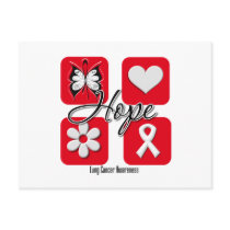Lung Cancer Hope Love Inspire Awareness postcards by cancerapparel Lung Cancer Hope Love Inspire Awareness postcards