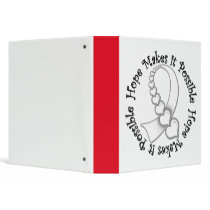 Lung Cancer - Hope Makes It Possible Binders by cancerapparel Lung Cancer - Hope Makes It Possible Binders