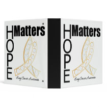 Lung Cancer Hope Matters Jeweled Ribbon Binder by giftsforawareness Lung Cancer Hope Matters Jeweled Ribbon Binder