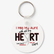 Lung Cancer I Miss My Aunt keychains by awarenessgifts Lung Cancer I Miss My Aunt keychains