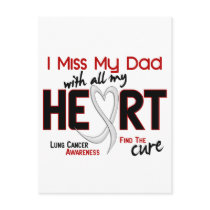 Lung Cancer I Miss My Dad Postcards