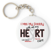 Lung Cancer I Miss My Daddy Keychains