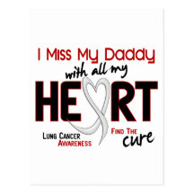 Lung Cancer I Miss My Daddy Post Cards