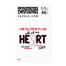 Lung Cancer I Miss My Father-In-Law Postage Stamps