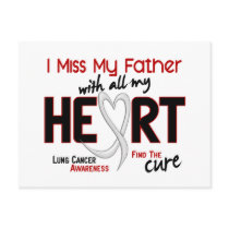 Lung Cancer I Miss My Father Postcards