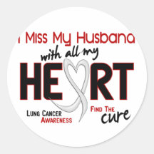 Lung Cancer I Miss My Husband Sticker