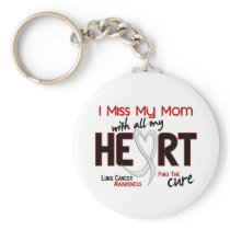 Lung Cancer I Miss My Mom Keychains