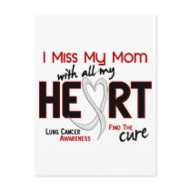 Lung Cancer I Miss My Mom Postcard