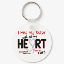 Lung Cancer I Miss My Sister keychains by awarenessgifts Lung Cancer I Miss My Sister keychains