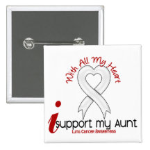 Lung Cancer I Support My Aunt Buttons