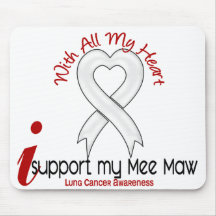Lung Cancer I Support My Mee Maw Mouse Mat