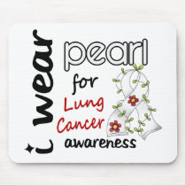 Lung Cancer I WEAR PEARL FOR AWARENESS 43 mousepads by awarenessgifts Lung Cancer I WEAR PEARL FOR AWARENESS 43 mousepads