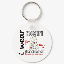 Lung Cancer I WEAR PEARL FOR MY GRANDMOTHER 43 keychains by awarenessgifts Lung Cancer I WEAR PEARL FOR MY GRANDMOTHER 43 keychains