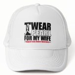 Lung Cancer I Wear Pearl Ribbon For My Wife hats