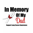 Lung Cancer In Memory of My Dad t-shirts