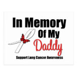 Lung Cancer In Memory of My Daddy Post Card