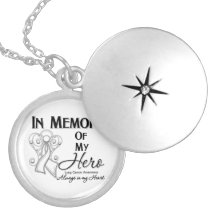 Lung Cancer In Memory of My Hero.png Necklace