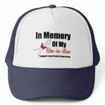 Lung Cancer In Memory Son-in-Law hats by shopforawareness Lung Cancer In Memory Son-in-Law hats