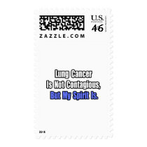 Lung Cancer Is Not Contagious.. postage by Lung_Cancer_Shirts Lung Cancer Is Not Contagious.. postage