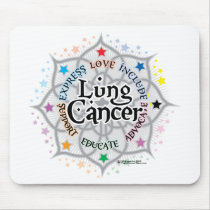 Lung Cancer Lotus mousepads by fightcancertees Lung Cancer Lotus mousepads