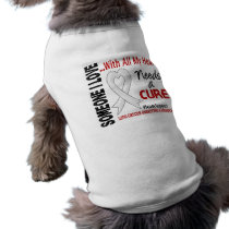 Lung Cancer Needs A Cure 3 pet clothing by awarenessgifts Lung Cancer Needs A Cure 3 pet clothing