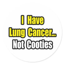 Lung Cancer...Not Cooties stickers by Lung_Cancer_Shirts Lung Cancer...Not Cooties stickers
