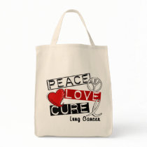 Lung Cancer PEACE LOVE CURE 1 bags