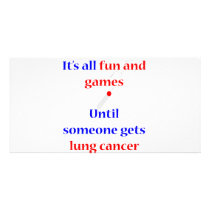 Lung Cancer Custom Photo Card