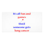 Lung Cancer Custom Photo Card