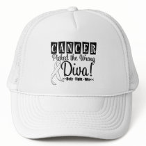 Lung Cancer Picked The Wrong Diva v2 Mesh Hats
