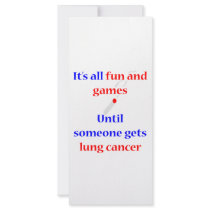 Lung Cancer Customized Rack Card