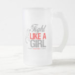 Lung Cancer Ribbon - Fight Like a Girl mugs