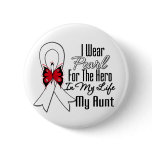 Lung Cancer Ribbon Hero My Aunt Pins