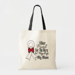 Lung Cancer Ribbon Hero My Mom bags