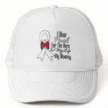 Lung Cancer Ribbon Hero My Mommy hats